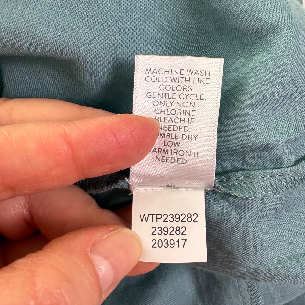 J Jill Embroidered Tunic Top W S Petite Boho Lightweight Artsy Coastal Travel - Picture 6 of 9